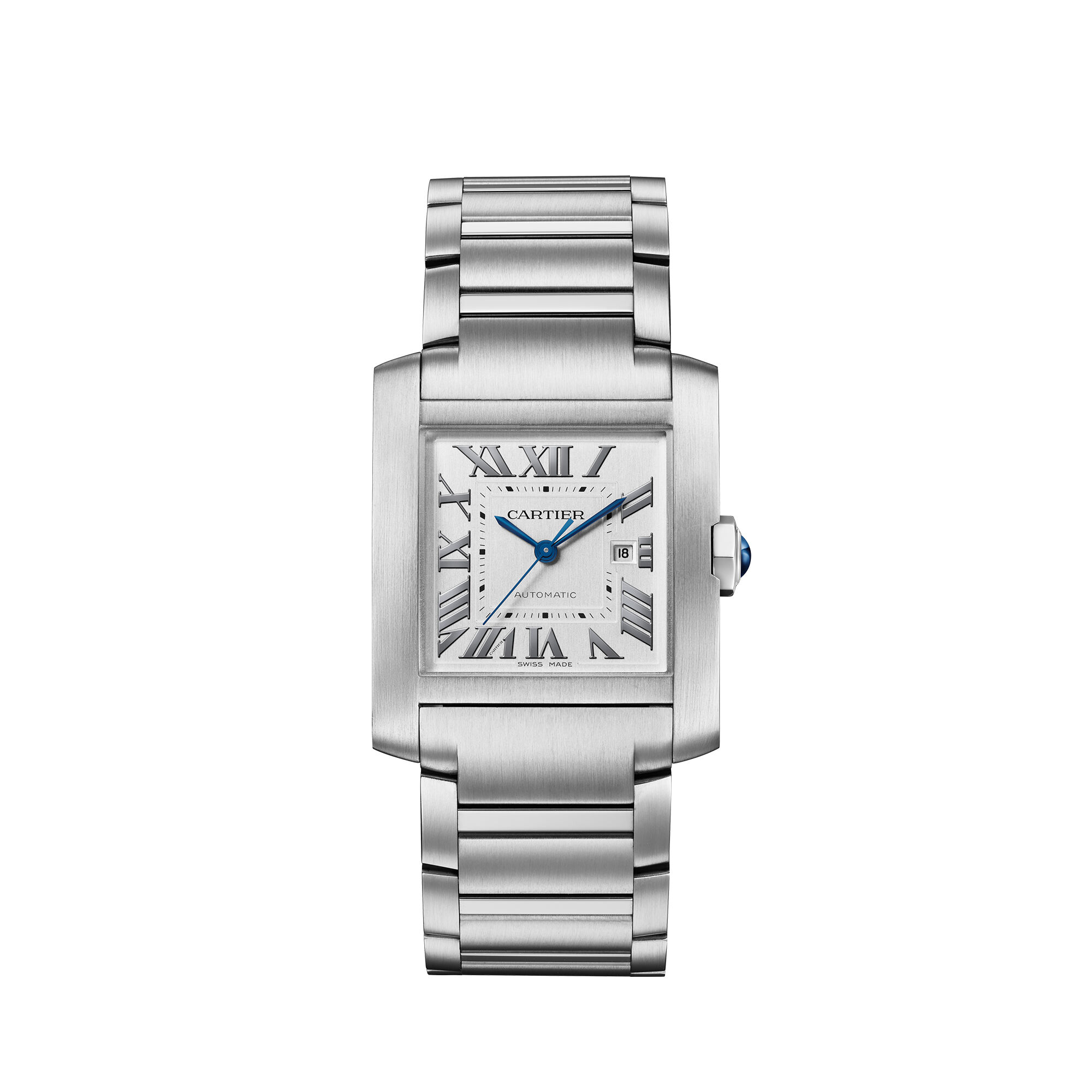 Tank Francaise Large Model Automatic 30 X 36 mm Stainless Steel Cartier WSTA0067